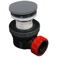 Speciaal Ruimtebesparend sifon met clickwaste Mondiaz Easy | 5/4" | Solid Surface | Plata