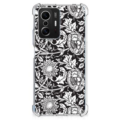 Xiaomi 11T | 11T Pro Case Black Flowers Xiaomi 11T | 11T Pro Case Black Flowers