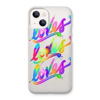 Loves: iPhone 13 mini Transparant Hoesje