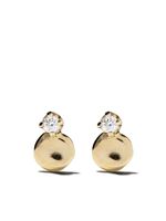 WWAKE puces d'oreilles serties de diamants en or 14ct - thumbnail