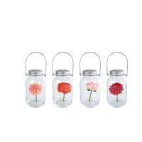 LED-verlichting Flowers glas 10x10x18cm