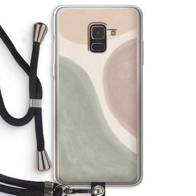 Geo #6: Samsung Galaxy A8 (2018) Transparant Hoesje met koord