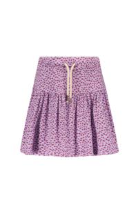 Like Flo Meisjes rok viscose crepe - Lilac stippen