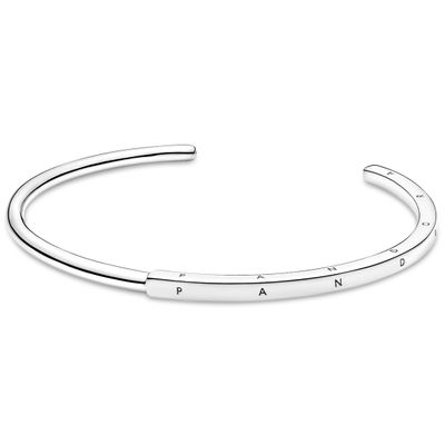 Pandora 599493C00 Armband Signature ID Bangle zilver (3) 19 cm