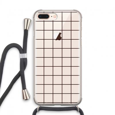 Rooster: iPhone 7 PLUS Transparant Hoesje met koord