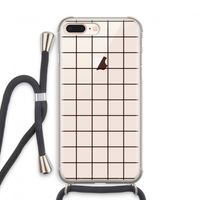 Rooster: iPhone 7 PLUS Transparant Hoesje met koord