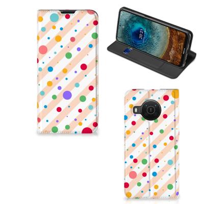 Nokia X20 | X10 | Hoesje met Magneet | Dots