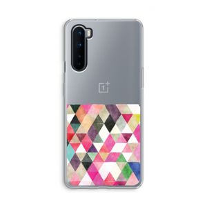Gekleurde driehoekjes: OnePlus Nord Transparant Hoesje