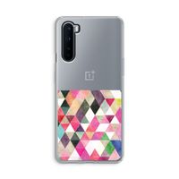 Gekleurde driehoekjes: OnePlus Nord Transparant Hoesje