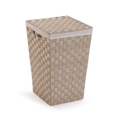Wasmand Versa Beige Polyester Metaal Polypropyleen 33 x 52 x 33 cm