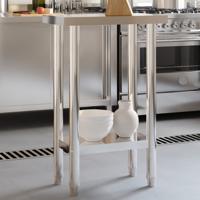 VidaXL Keukenwerktafel 55x30x85 cm roestvrij staal