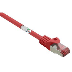 Renkforce RF-5276306 RJ45 Netwerkkabel, patchkabel CAT 6 S/FTP 3.00 m Rood Snagless, Vergulde steekcontacten, Vlambestendig 1 stuk(s)