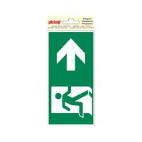 Sticker Nooduitgang rechts - 100x200 mm. Sticker Nooduitgang rechts - 100x200 mm.