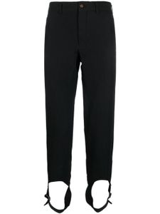 Comme des Garçons Homme Plus pantalon taille haute à détail sous pieds - Noir