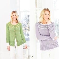 Breipatroon Stylecraft Naturals - Bamboo + Cotton DK No. 9755 Trui & cardigan