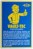 Fallout Metal Sign - Procedures