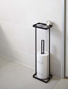 Yamazaki - Toiletpaper Holder Open - Tower - black