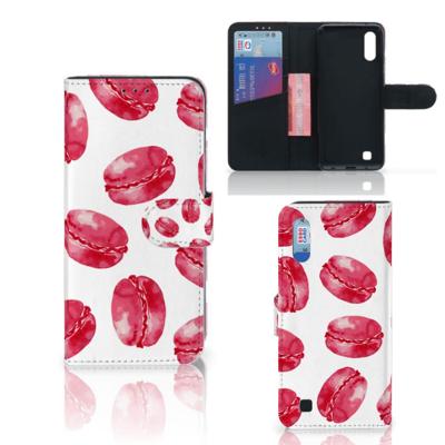 Samsung Galaxy M10 | Book Cover | Pink Macarons