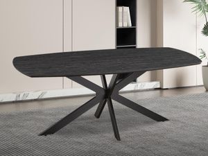 Ovale eettafel AZIMANE 100x200 cm donkerbruin