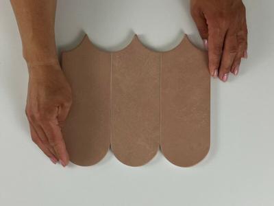 Wandtegel Alure Terra visschub 8x21,5