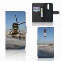 Nokia 8 Flip Cover Schaatsers - thumbnail