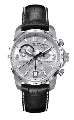 Horlogeband Certina C0016391603700 / C610014940 Leder Zwart 21mm