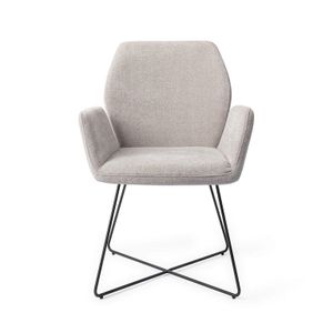 Jesper Home Misaki eetkamerstoel cross black Pretty Plaster