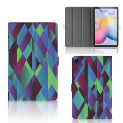Samsung Galaxy Tab S6 Lite | S6 Lite (2022) Tablet Beschermhoes Abstract Green Blue Samsung Galaxy Tab S6 Lite | S6 Lite (2022) Tablet Beschermhoes Abstract Green Blue