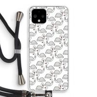Zwanen: Pixel 4 Transparant Hoesje met koord