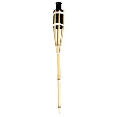 Esschert Design Tuinfakkel - bamboe - navulbaar - 60 cm - sfeer verlichting