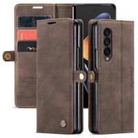 Caseme 013 Series Samsung Galaxy Z Fold4 Portemonnee Hoesje - Koffie