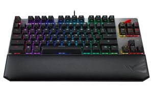 ASUS X801 STRIX SCOPE NX TKL D/NXRD/US toetsenbord Gamen USB QWERTY Amerikaans Engels Zwart, Grijs