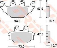TRW Brake pad mcb 760 organic standard - thumbnail