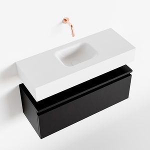 Toiletmeubel Mondiaz Andor | 80 cm | Meubelkleur Urban | Lex vrijhangend wastafel Talc Midden | Zonder kraangat