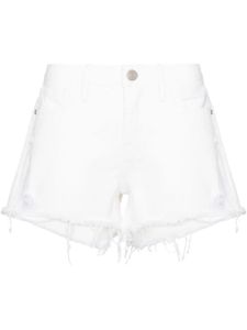 FRAME short en jean Le Grand Garcon à effet usé - Blanc