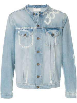 Ih Nom Uh Nit printed denim jacket - Bleu