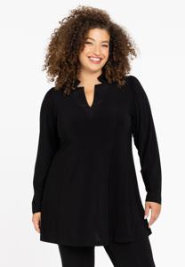 Yoek Tuniek V-hals | Zwart | Maat 46/48