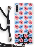 Klaproosjes: Samsung Galaxy A70 Transparant Hoesje met koord