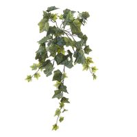 Louis Maes kunstplant met blaadjes hangplant Klimop/hedera - groen - 58 cm - thumbnail