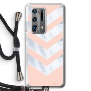 Marmeren pijlen: Huawei P40 Pro Plus Transparant Hoesje met koord