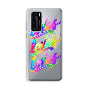 Loves: Huawei P40 Transparant Hoesje
