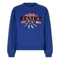 Indian Blue Jeans Meisjes sweater rendez vous - Konings blauw