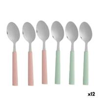 Dessertlepel set Kinvara CN-KT166096-1T CN-KT166096-1T Groen Roze Zilverkleurig Roestvrij staal Plastic 15,7 cm 9 x 24 x 3 cm To Dessertlepel set Kinvara CN-KT166096-1T CN-KT166096-1T Groen Roze Zilverkleurig Roestvrij staal Plastic 15,7 cm 9 x 24 x 3 cm To