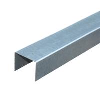 U profiel staal t.b.v. betonpaal vecht (oplossing hoek of t-paal) 228x4,1x2,2 cm Tuindeco - Tuindeco