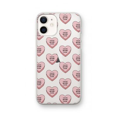 Chicks before dicks: iPhone 12 Transparant Hoesje