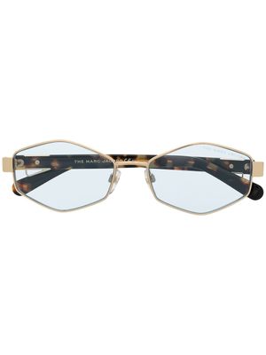 Marc Jacobs Eyewear lunettes de soleil à monture géométrique - Or