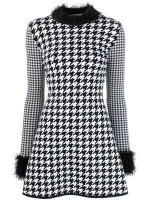 Viktor & Rolf Blouse met pied-de-poule print - Zwart Viktor & Rolf Blouse met pied-de-poule print - Zwart