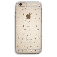 Hipster stripes: iPhone 6 Plus / 6S Plus Transparant Hoesje