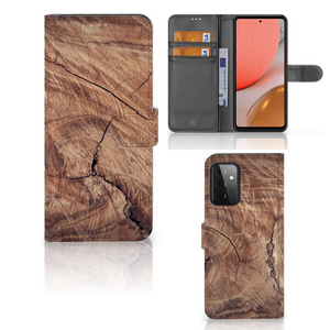 Samsung Galaxy A72 Book Style Case Tree Trunk