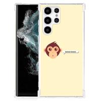 Samsung Galaxy S22 Ultra Stevig | Bumper Hoesje | Monkey